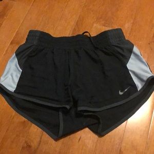 Nike black and gray shorts